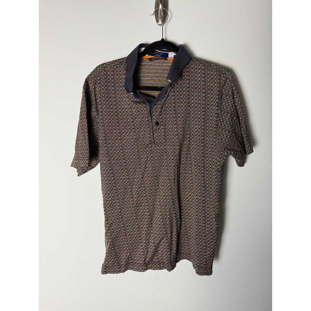 Vintage Callaway Golf Shirt Mens LPatterned Double Mercerized Cotton